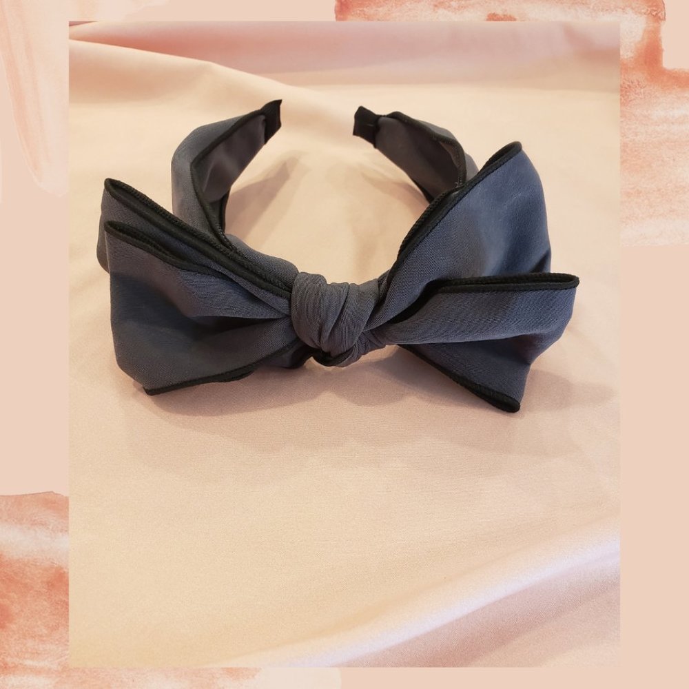 Caasi Bow Headband (Gray) - Picture 2 of 2